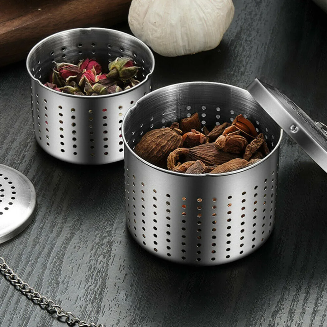

304 Stainless Steel Tea Infuser Sphere Locking Spice Ball Tea Strainer Mesh Infuser Tea Filter Strainers Kitchen Accessories