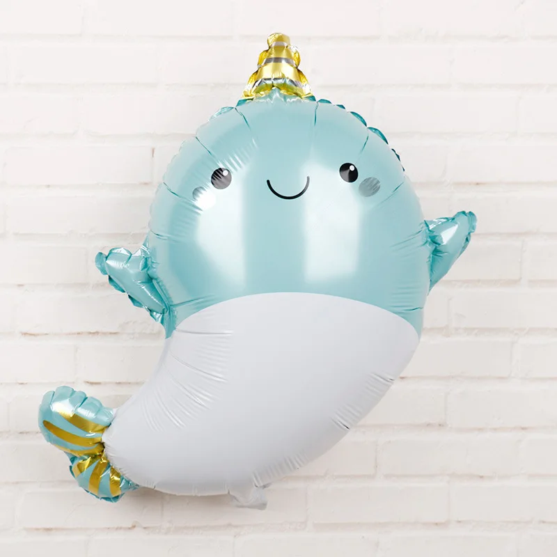Blue dolphin Русалка вечерние девушки день рождения декоративная Растяжка воздушные шары для дня рождения гирлянда хвост русалки оболочки гирлянды-флажки Детские Декор - Цвет: Blue dolphin