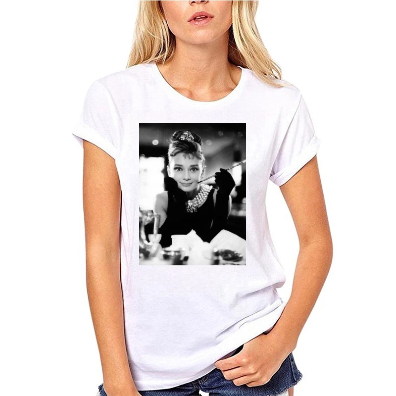 

Audrey Hepburn T-Shirt Classic Shirt Unisex Actress Tee Vintage Top Old School New Funny Tee Shirt