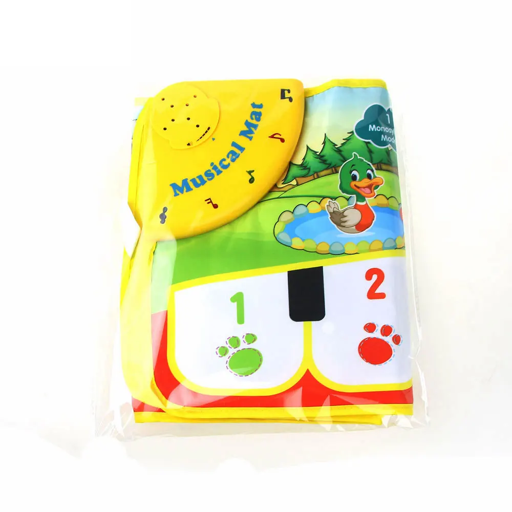 

90x27cm Baby Musical Play Mat Animals Sound 8 Instruments Tone Adjustable Piano Keyboard Educational Toys for Children Kids Gift