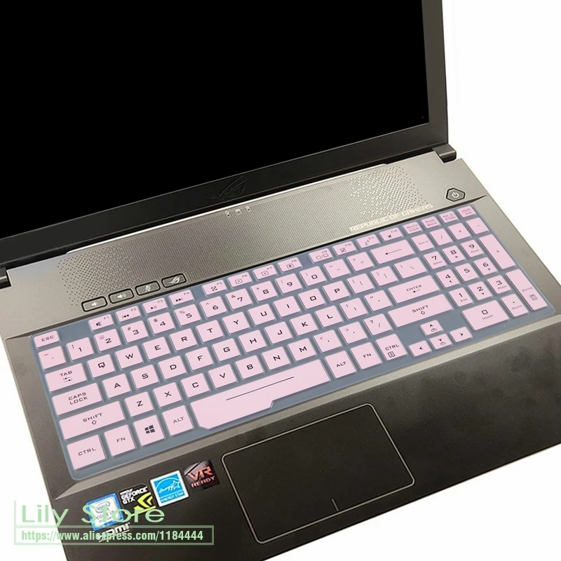 Для ASUS ROG Hero III Scar III Strix G731GW G731GT G731GU G731 GW GT GU 17,3 дюймов игровой ноутбук силиконовый чехол для клавиатуры - Цвет: pink