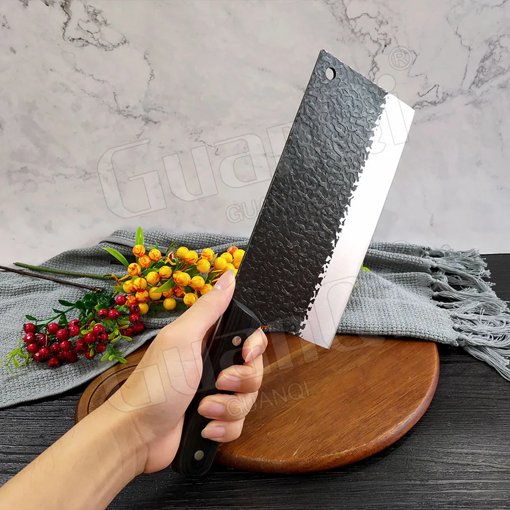 Качественный кухонный нож ручной работы с узором китайские кухонные ножи