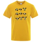 Футболка мужская оверсайз, милый мультяшный принт авокадо, Повседневная Уличная ретро одежда для мужчин, Размеры S-Xxxl