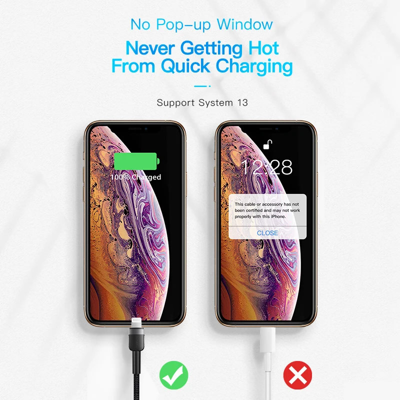 KUULAA быстрой зарядки USB кабель для передачи данных iPhone 12 11 Pro Max X XS 8 7 6 6s 5s Кабель iPad