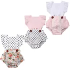 Одежда для новорожденных Одежда для маленьких девочек кружева сплайс-комбинезон с открытой спиной комбинезон, пляжный костюм, одежда для малышей