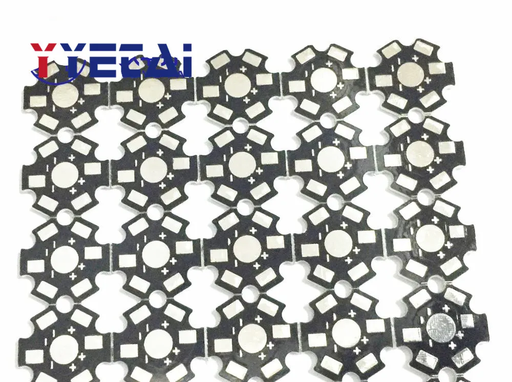 

NEW 10PCS 1W LED aluminum substrate conjoined piece conjoined 1.5 thick 3W hexagonal torx board high power backplane