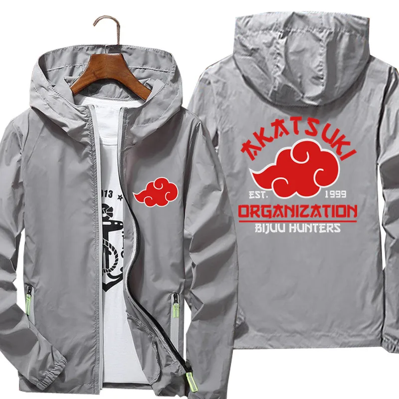 Ветровка мужская Светоотражающая с капюшоном на молнии размеры до 7XL | Мужская