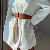 designer belts for women high quality ladies waist cummerbunds soft pu leather belt knot dress ceinture femme adjustable cintos