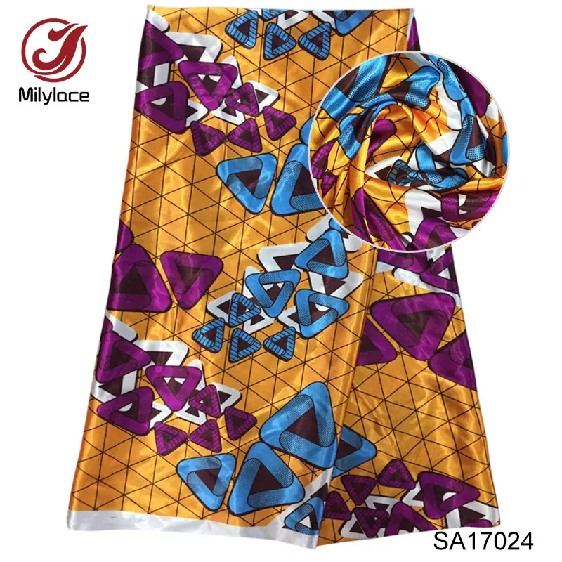 Анти пиллинг печатных атласная ткань полиэстер сатин 5 ярдов в партии для одежды