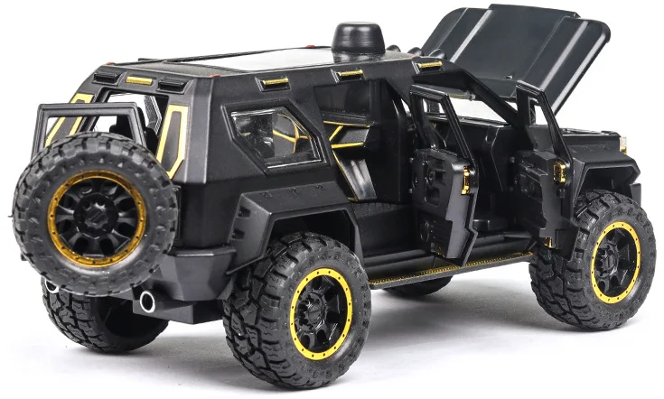 Высококачественная модель автомобиля из сплава USSV 1:24G.PATTON со светильник вым