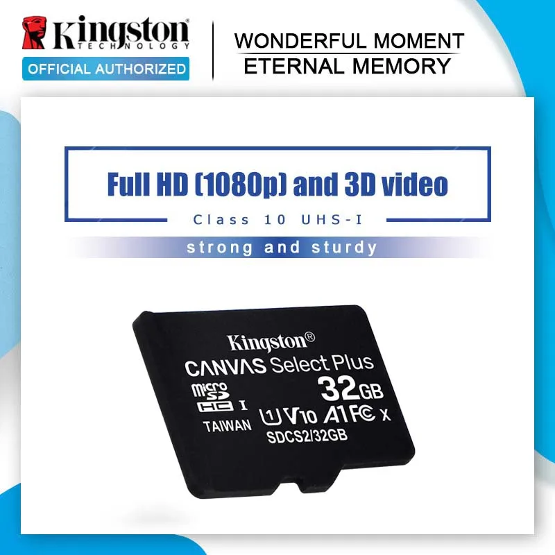 Kingston Micro sd карта класс 10 16 ГБ 32 MicroSD 64 128 100% оригинал 8 4 microsdHC|Карты памяти| |