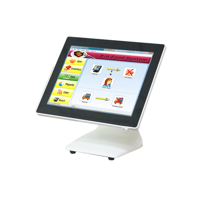 

Factory price POS system for retailers 15 inch capacitive touch screen cash register for bar OEM ODM fanless
