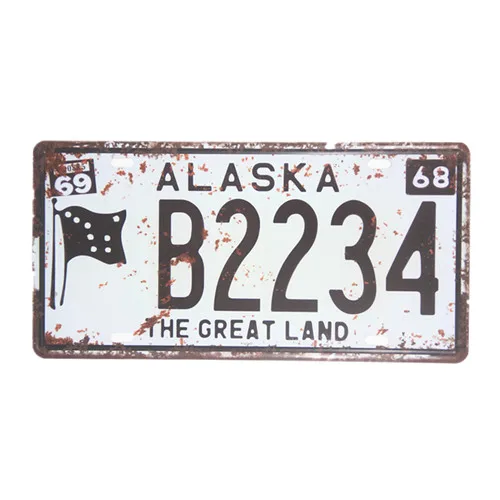 Металлические жестяные знаки винтажные таблички с названием страны и города для