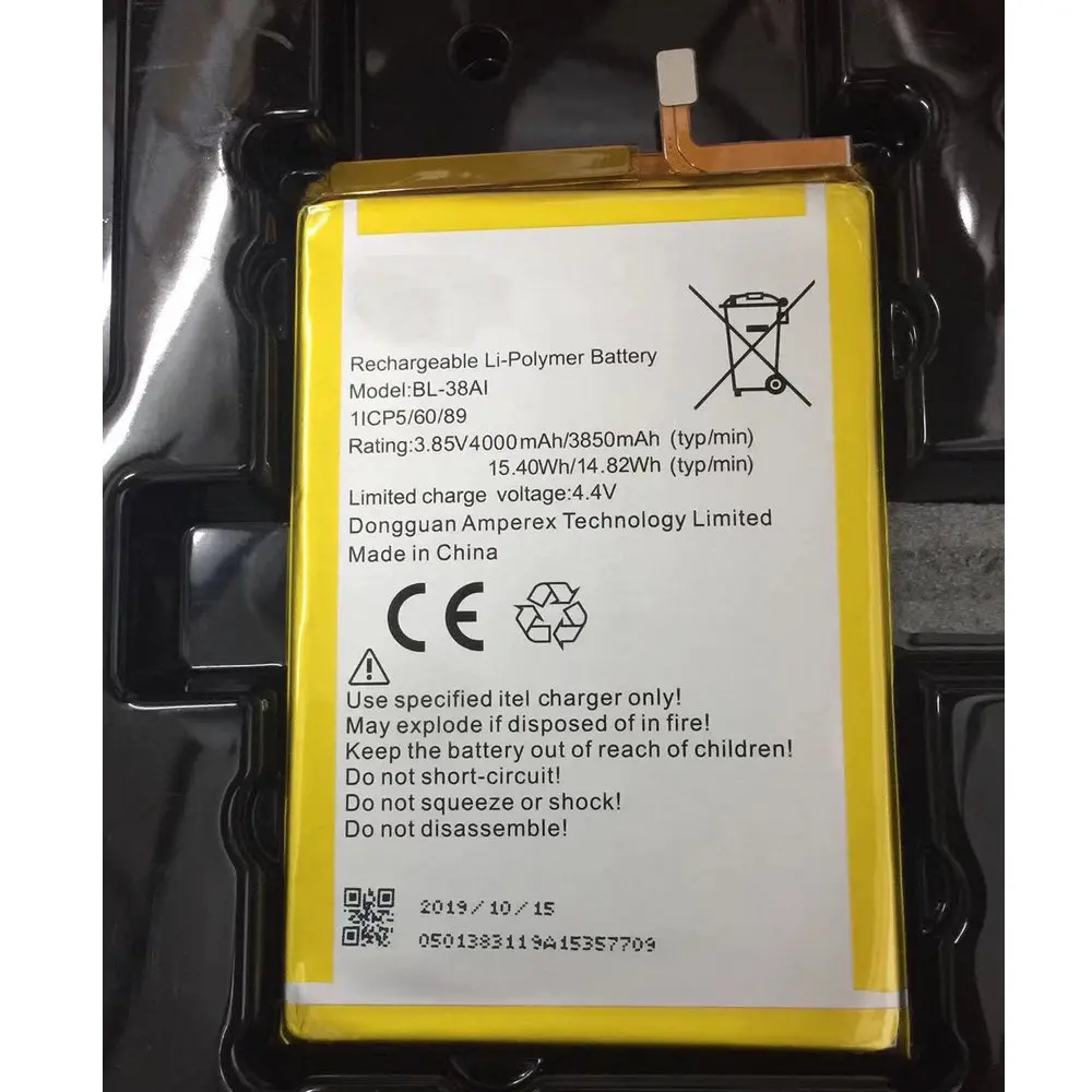 3,85 V 4000mAh BL-38AI Аккумулятор для ITEL P32 литий-полимерные  перезаряжаемый аккумулятор батареи + номер отслеживания | AliExpress