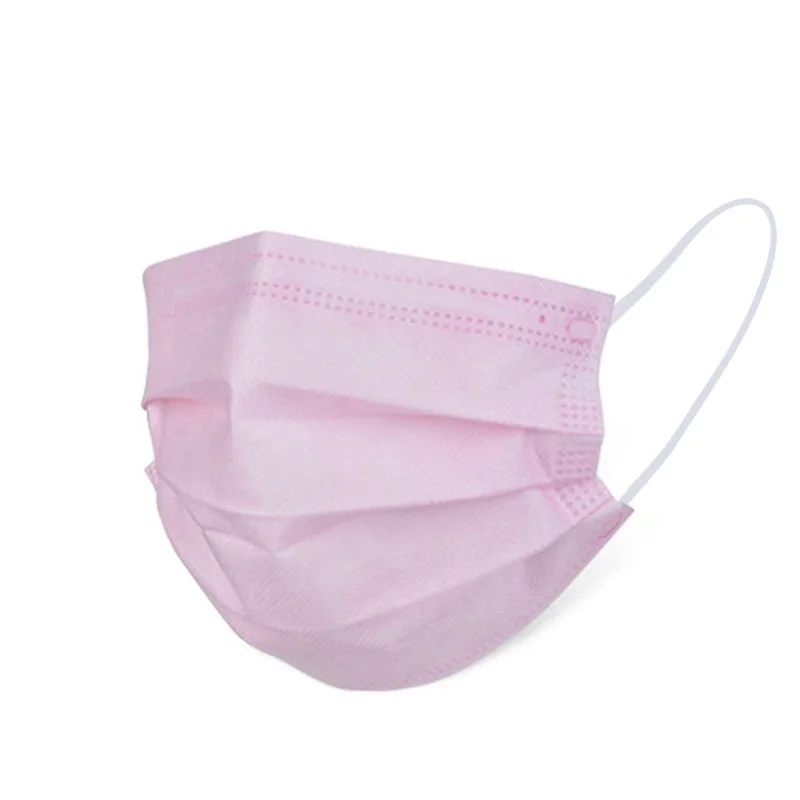 

Adult Three-layer Meltblown Cloth Dustproof, Droplet, Antivirus, Haze and Bacteria Filter Color Disposable Protective Mask