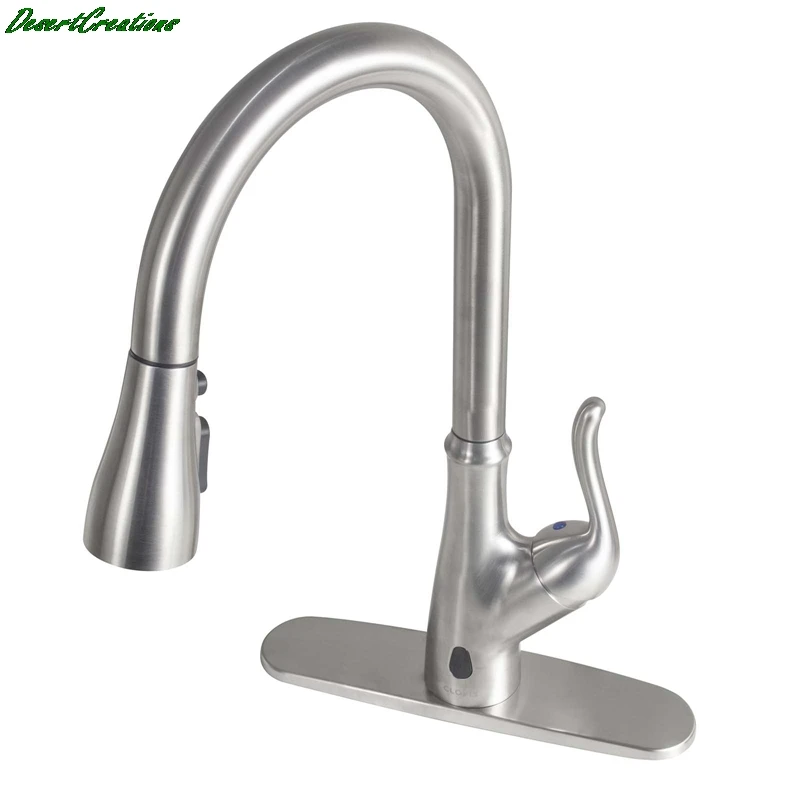 

Pull Down Touchless Single Handle Kitchen Faucet