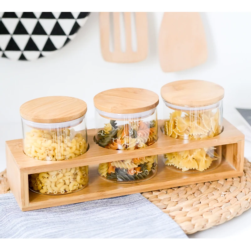 

Food Glass Storage Bottles Modern Grains Seal Storage Bottles Home Snack Kitchen Items Bocal En Verre Small Container 50SNG