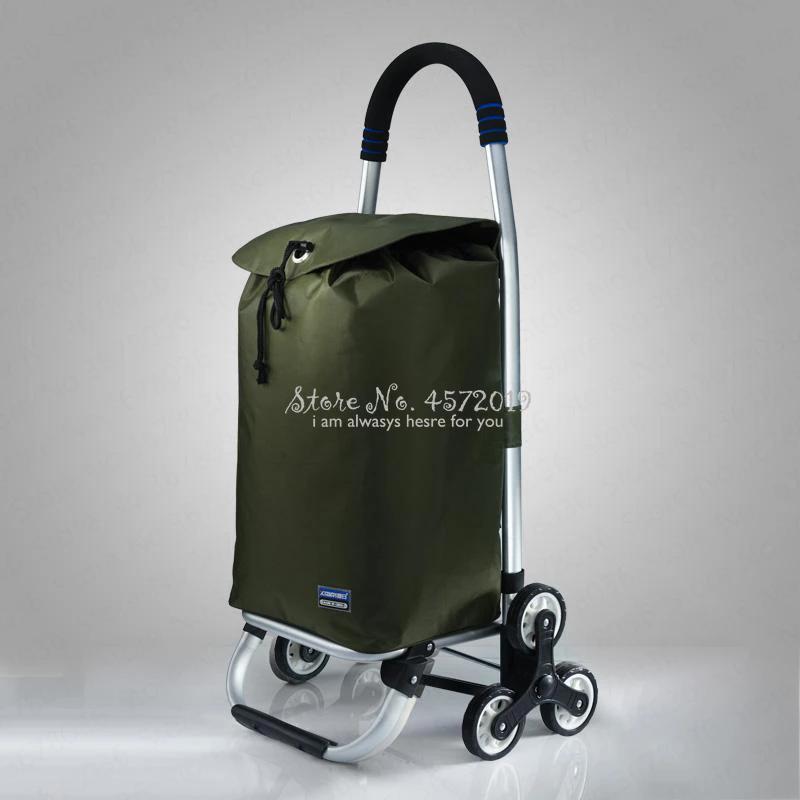 Складная Алюминиевая тележка для шоппинга маленькая старые дома светильник