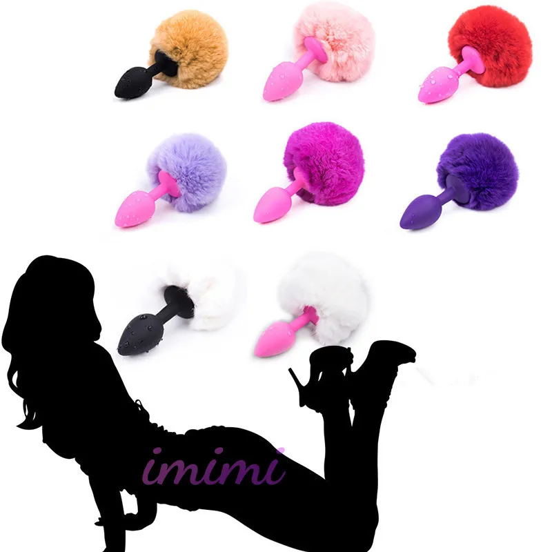 Feather Silicone Anal Plug Fox Tail Erotic Vagina Toys Butt Sex Toy For Woman And Men Sexy Massager for |