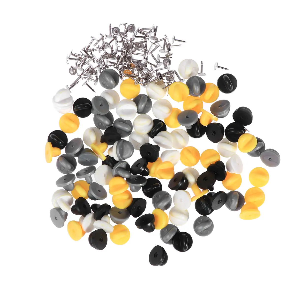 100 шт шапки с бабочками резиновые пластиковые бытовые Круглые для галстука