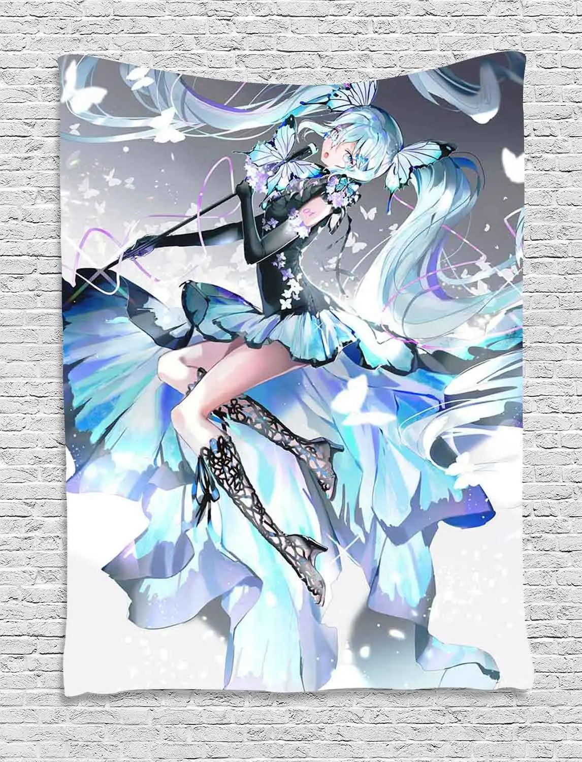 Simsant Japanese Manga Tapestry Frog Cartoon Boy Game Art Wall Hanging Tapestries for Living Room Home Dorm Decor Banner | Дом и сад