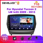Автомагнитола на Android 10, мультимедийный видеоплеер для Hyundai Tucson 2 LM ix35 2009-2015, GPS-навигатор, стерео головное устройство 2 Din RDS