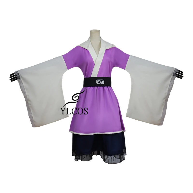 

Anime NARUTO Hyuga Hinata Cosplay Kimono Women Girls Daily Dress Halloween Party Suit