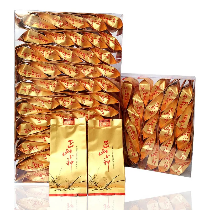 Китайский органический чай Wuyi Lapsang Souchong без дымчатого вкуса 32 пакета Zheng Shan Xiao zhong