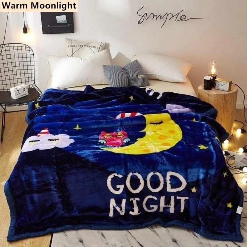 Коралловое Флисовое одеяло с изображением совы на изогнутой Луне покрывало для