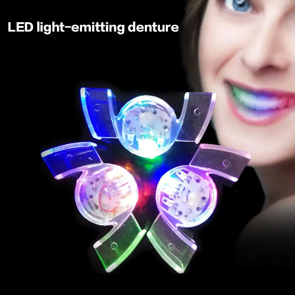 Светодиодный Хеллоуина ночной Светильник RGB Светящиеся зубы декоративный светильник s детская игрушка светильник ing подходит для вечерние бар шутки