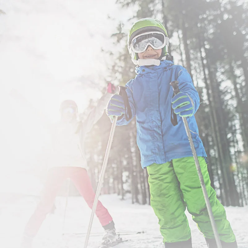 

2-In-1 Mittens Extra Thick Kids Ski Gloves Snow Winter Sport Snowboard Synthetic Insulation Warm Waterproof Skiing Boys Girls