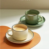 nordic vintage ceramic cup tableware drinkware for home cups with coaster kitchenware coffee tasse %d0%ba%d1%80%d1%83%d0%b6%d0%ba%d0%b0 %d8%a3%d9%88%d8%a7%d9%86%d9%8a %d8%a7%d9%84%d8%b4%d8%a7%d9%8a caneca