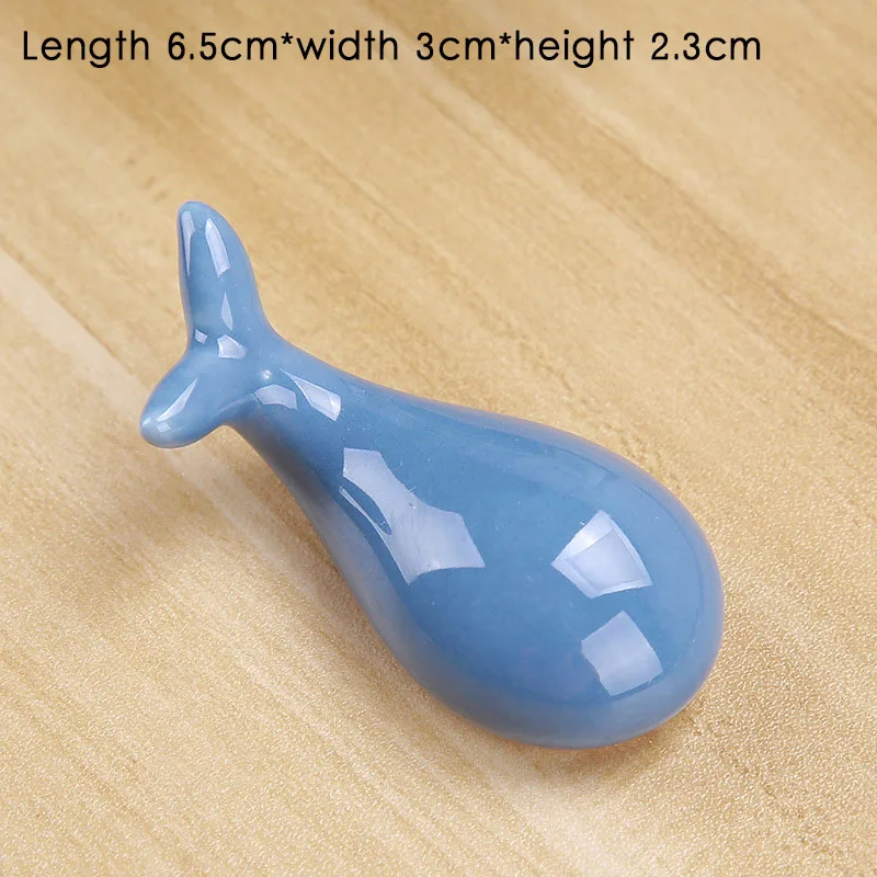 1Pcs Japanese Style Lucky Whale Cute Chopsticks Holder Ceramic Home Hotel Supplies Chinese style Art Craft Kitchen Tools | Дом и сад