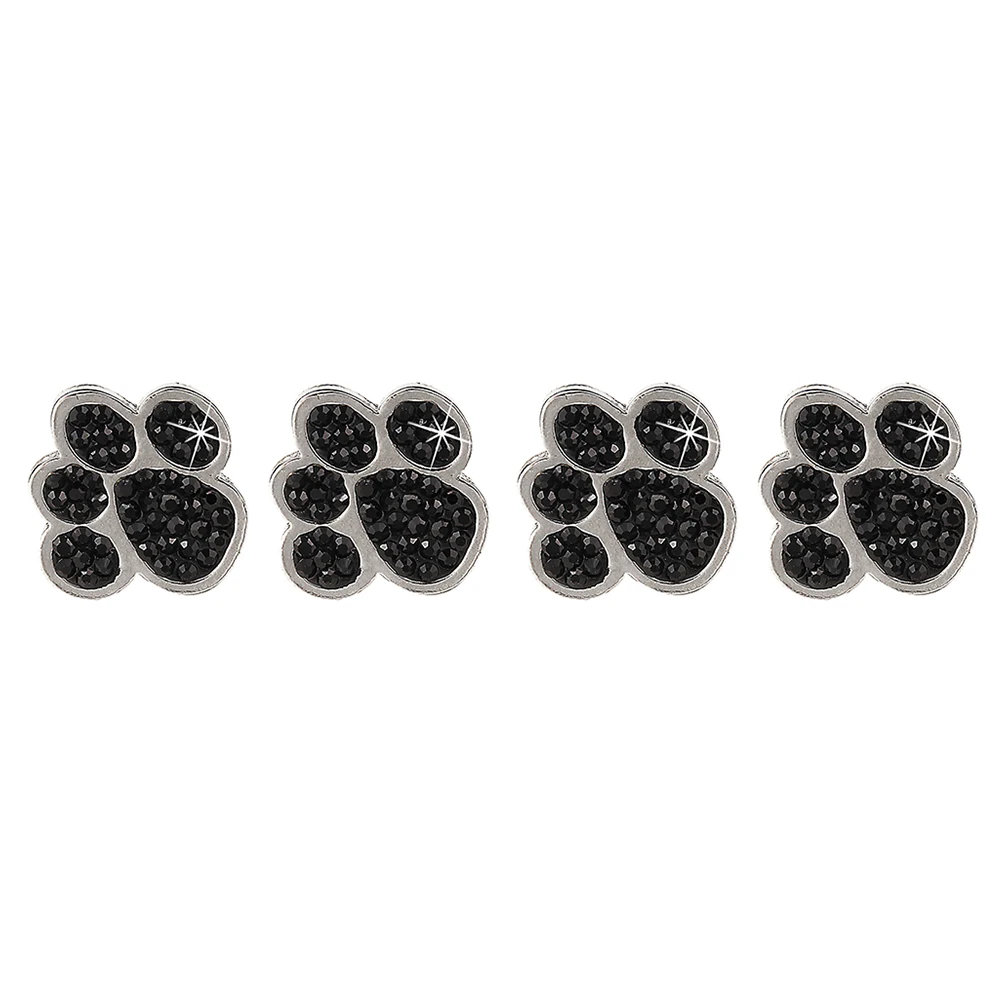 

Valve Stem Caps Rhinestone Metal Paw Car Truck Bike Tire Air Covers Pack of 4 for Caring Personal Cars Accessories
