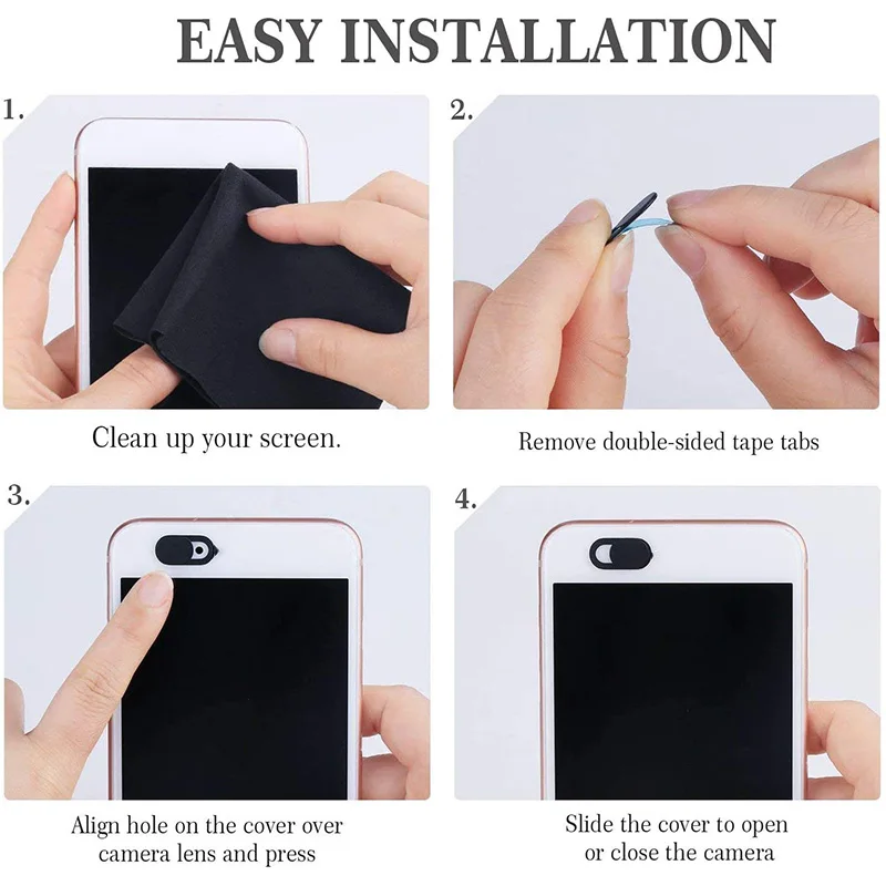 6 Pcs Camera Privacy Cover Mobile Phone Computer Lens Protection Sticker | Электроника