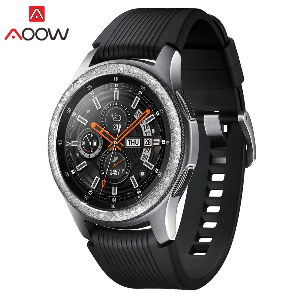Ободок кольцо стиль для samsung Galaxy Watch 46 мм клейкая крышка против царапин Нержавеющая сталь защита аксессуары для шестерни S3