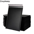 20 шт., матовые черные Пузырьковые конверты, полиэтиленовые пакеты для отправки, самозакрывающиеся водонепроницаемые конверты с подкладкой, курьерские Сумки 7 размеров