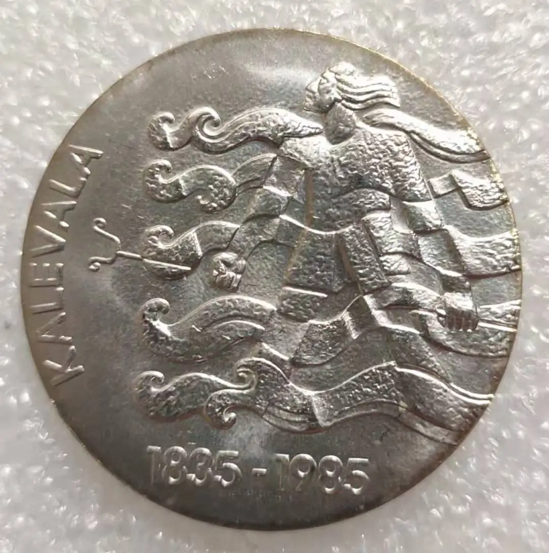 

1985 Finland 50 Mark Old Real Silver Coin100% Original Coins Europe Collectible Coin