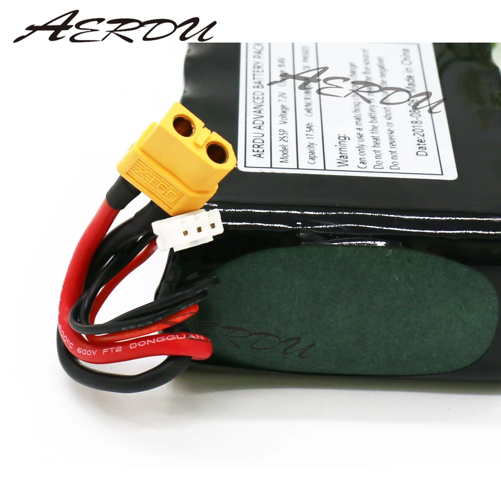 AERDU 2S5P 7,2 V 17.5Ah 7,4 V UAV литий-ионный аккумулятор 8,4 V для NCR18650GA NO BMS Дрон RC лодка автомобиль игрушка высокая производительность 50A