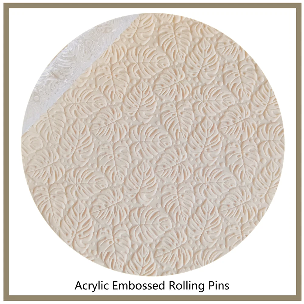 

Скалка для теста с узором "Тропический дождь, лесные листья"