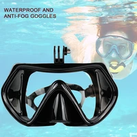 adults underwater divng face cover scuba adjustable strap men women tempered glass camera snorkeling anti fog for gopro hero