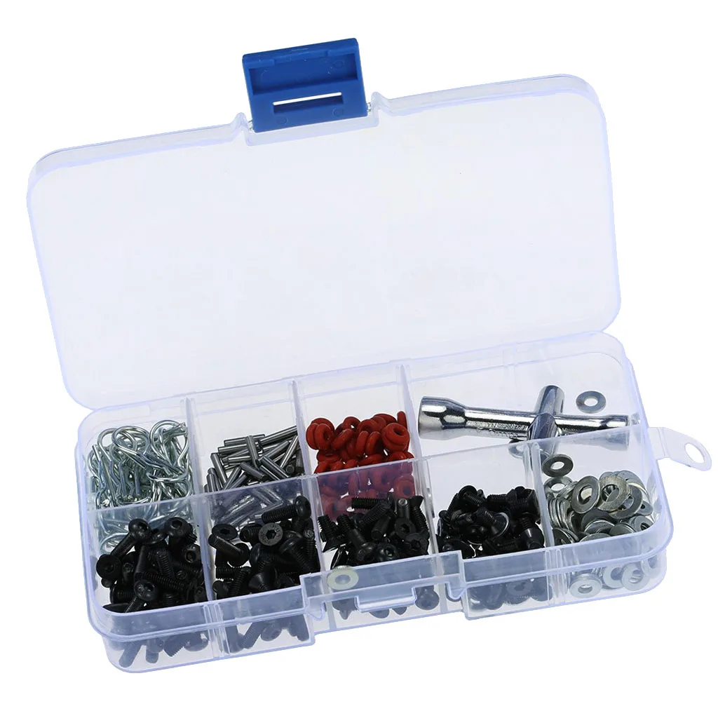 

270Pcs M3 Metal Screws & Washers Kit Assortment Accessories for 1/10 RC Crawler
