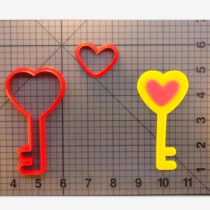 Ключ в форме сердца резак для печенья принадлежности выпечки набор инструментов