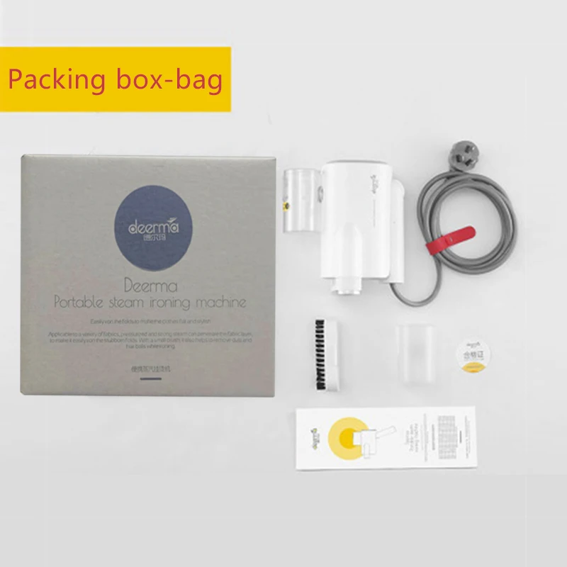 Packing box-bag Xiaomi паровой утюг ручной отпариватель одежды, Delma Мини Путешествия Портативный электрический утюг для стерилизации морщин одежды 4 - Цвет: Packing box-bag