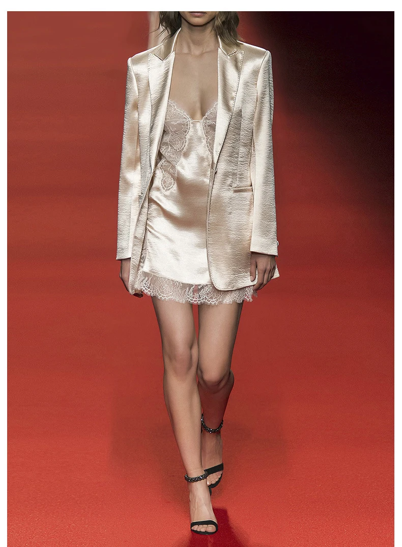 2020 весенний женский Блейзер платье костюмы элегантный блейзер с длинным рукавом