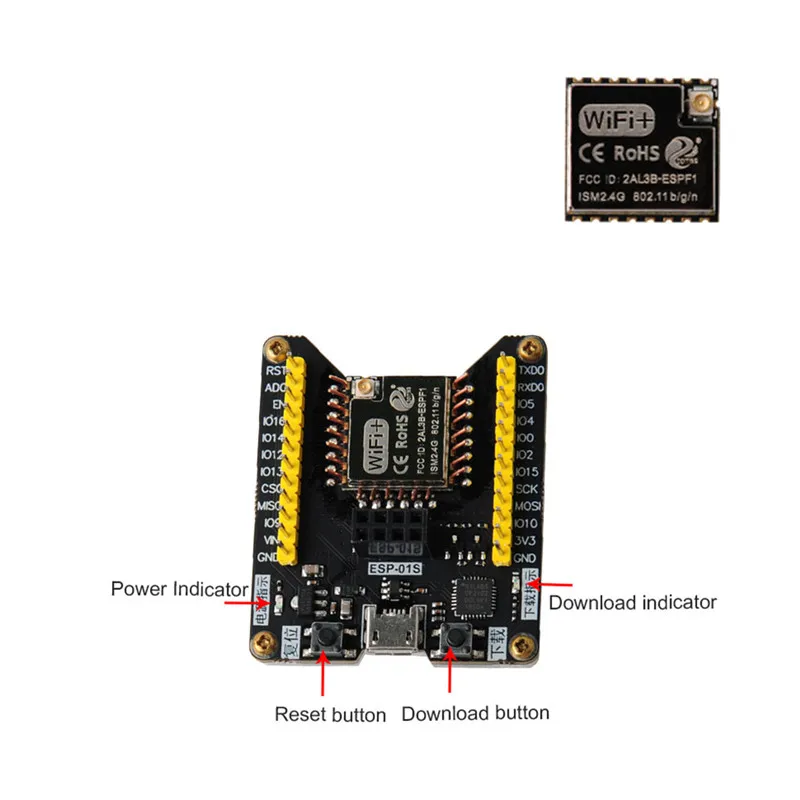 ESP8266 горелка + ESP F1 беспроводной последовательный модуль Wifi CP2102 обновленная