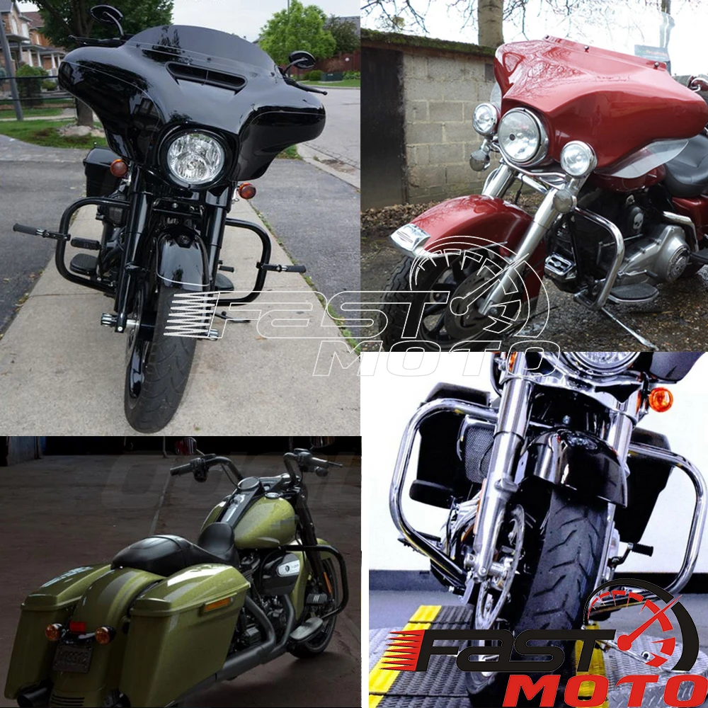 Защитная полоса двигателя для мотоцикла 1 1/4 дюйма защитный бампер 32 мм Harley Street Glide