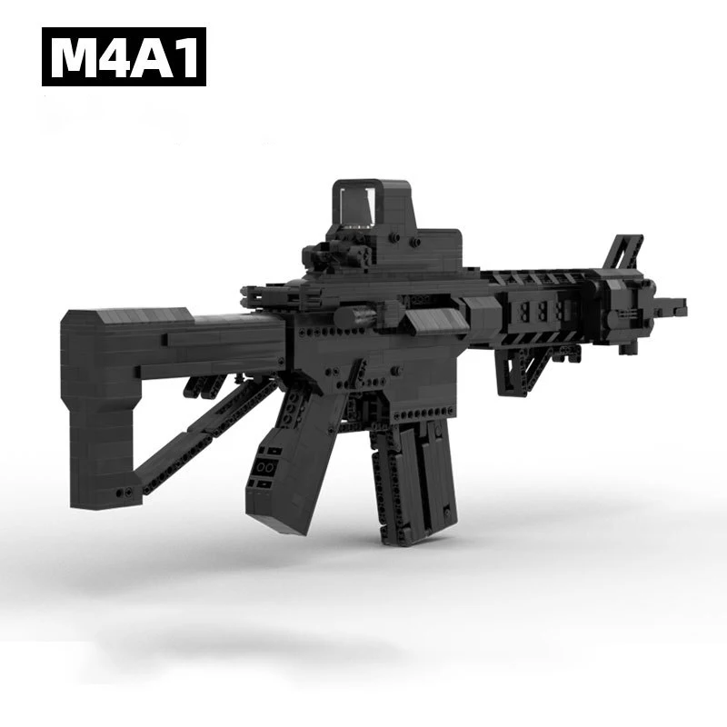 Конструктор Военный MOC M4A1 строительные блоки Вторая мировая война модель в сборе
