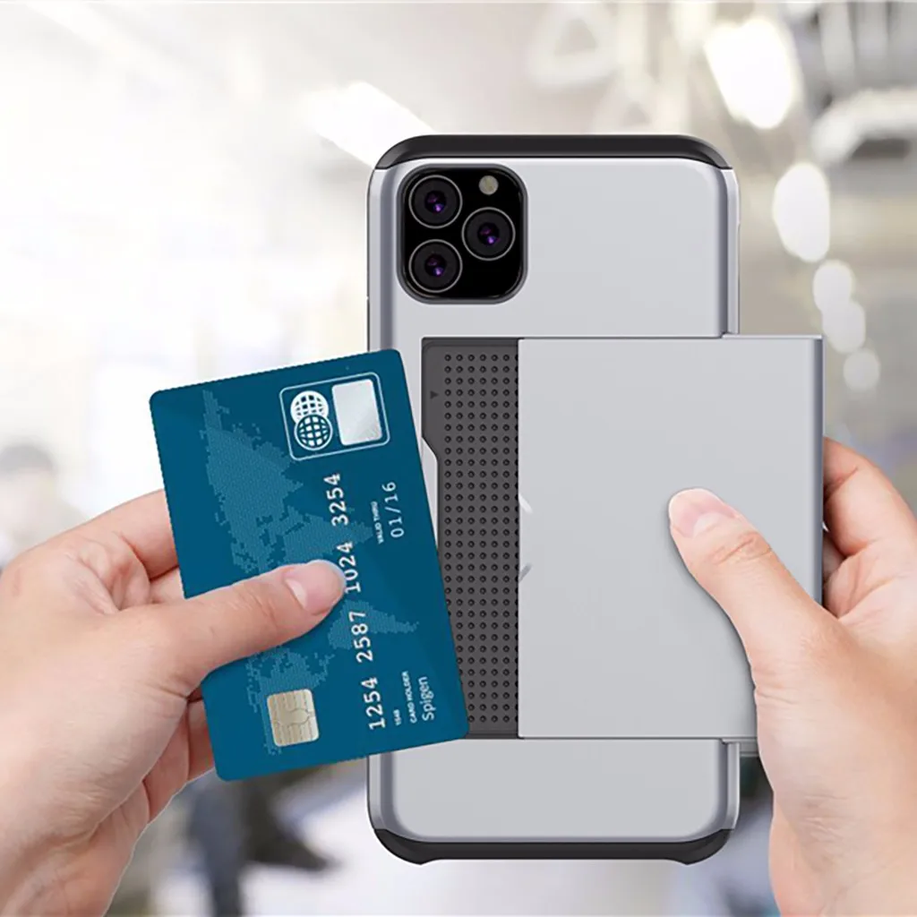 Чехол Кошелек с отделением для карт iPhone 11 чехол Pro Max держатель кредитных телефона