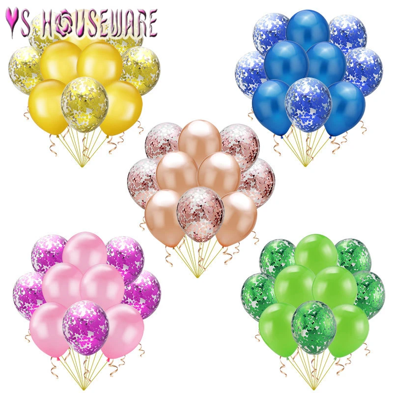 10 шт. 12 дюймов Смешанные конфетти воздушные шары для дня рождения украшения детей